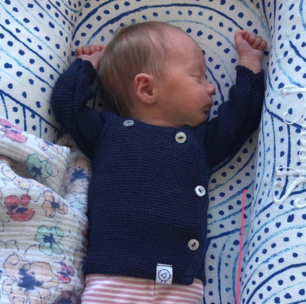 Knitted Navy Cardigan Cardigan / Jacket La Manufacture de Layette