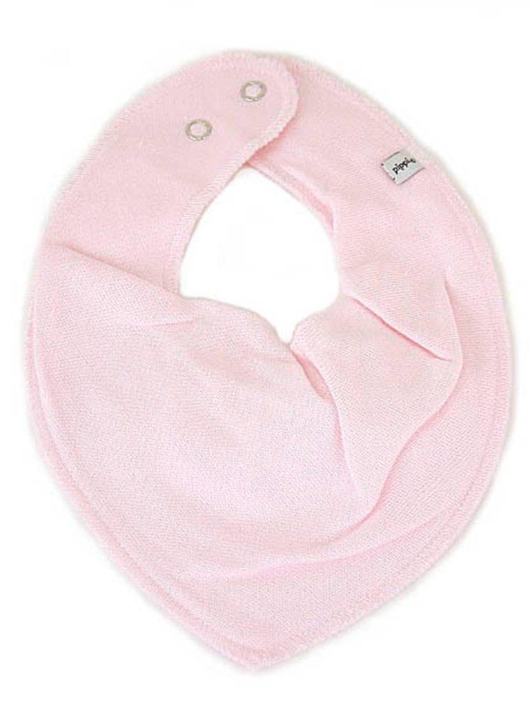 Organic Cotton Scarf Bib - Baby Pink Dribble Bib Pippi