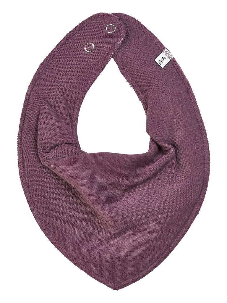 Organic Cotton Scarf Bib - Plum Dribble Bib Pippi