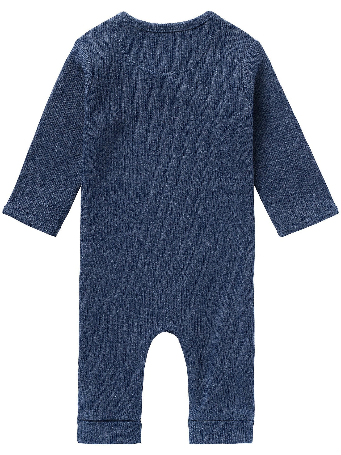 Premium Organic Ribbed Navy Sleepsuit Sleepsuit / Babygrow Noppies