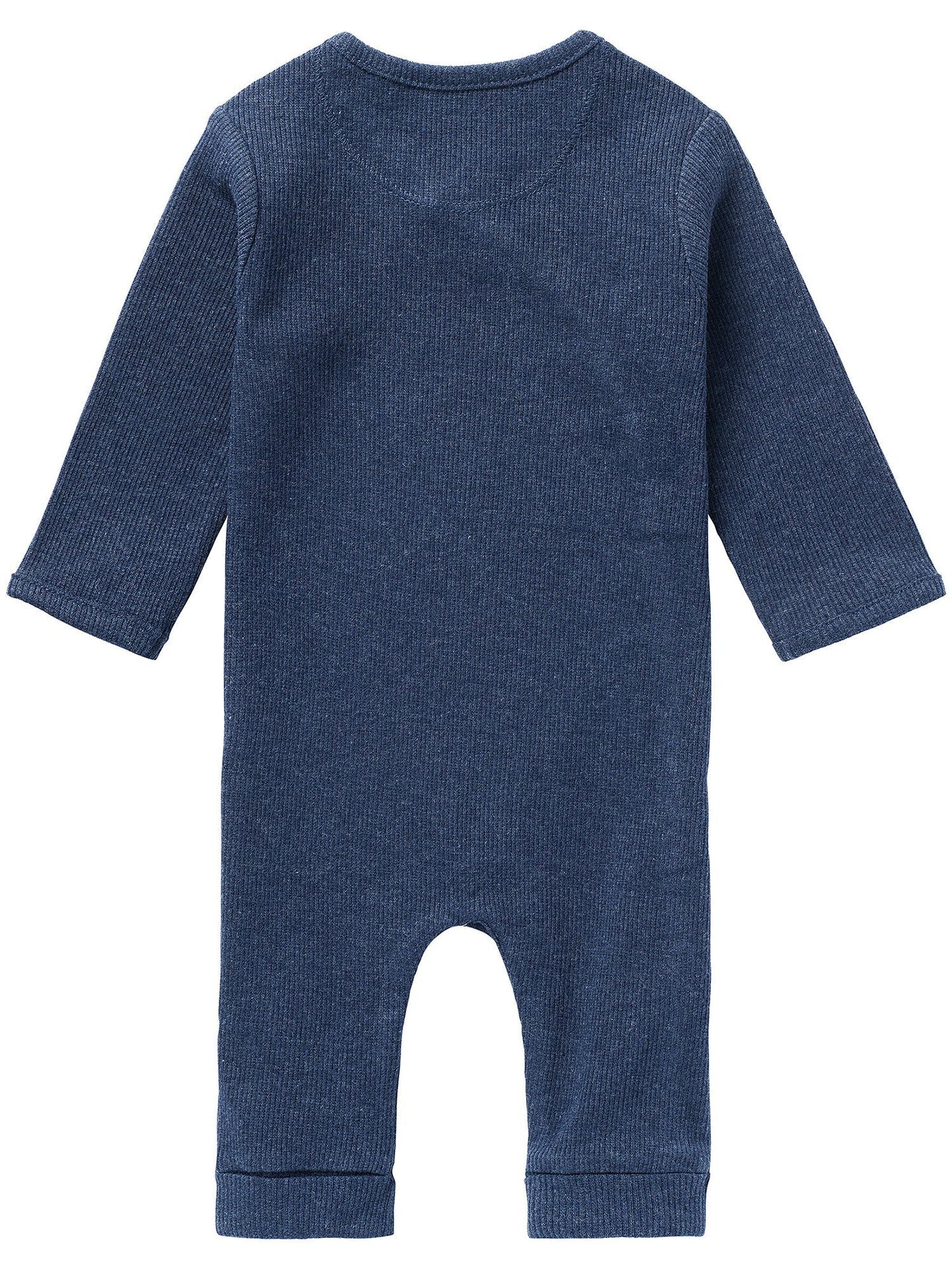 Premium Organic Ribbed Navy Sleepsuit Sleepsuit / Babygrow Noppies