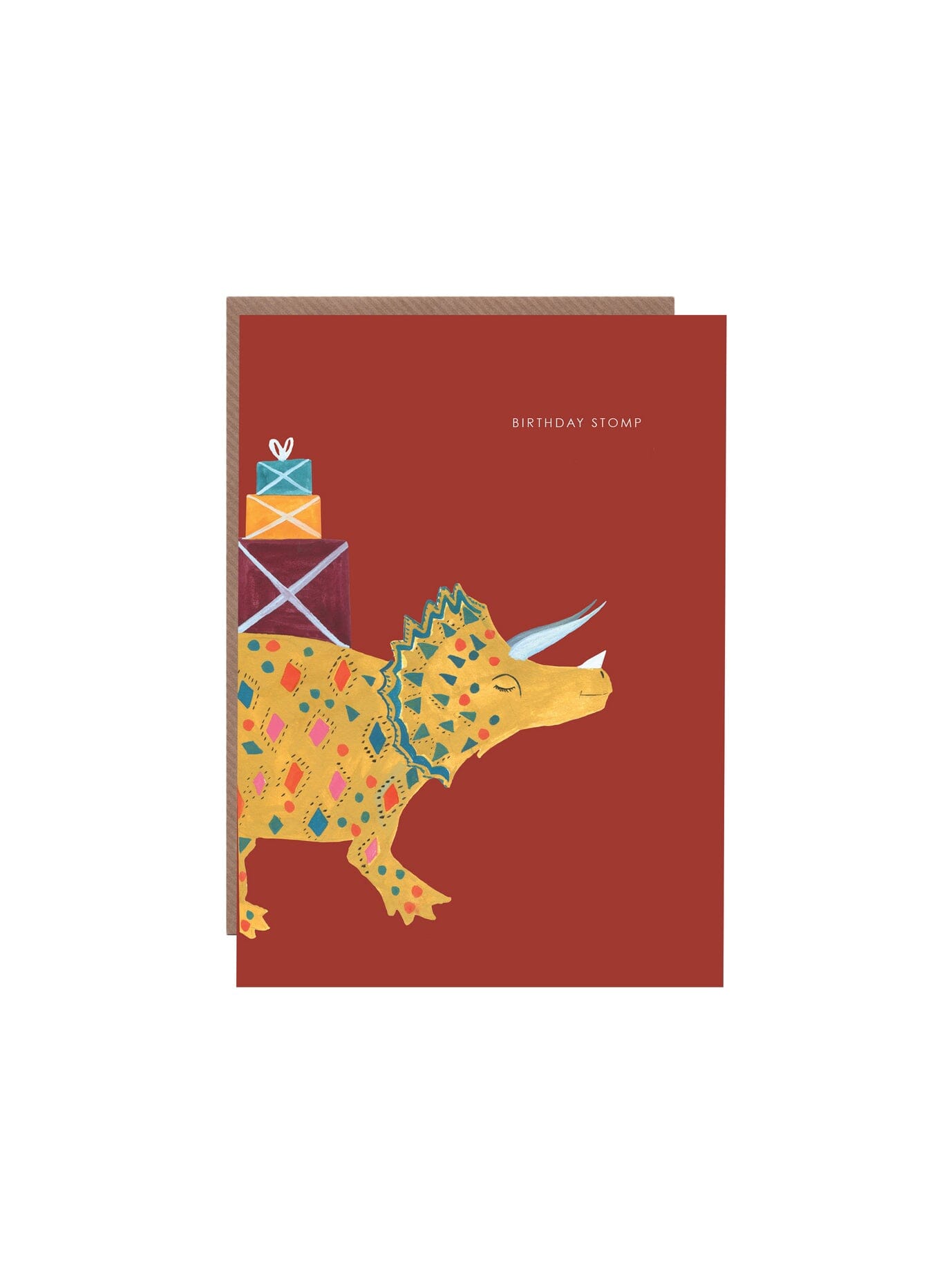 Cards & Message Cards & Gift Wrap Little Mouse Baby Clothing & Gifts Birthday Stomp - Dino