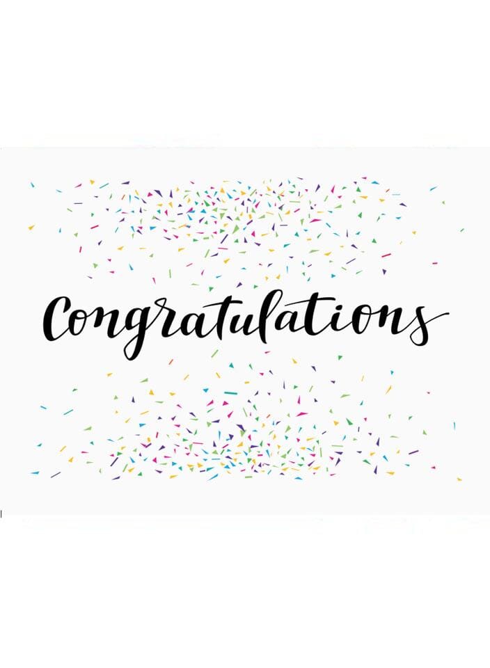Cards & Message Cards & Gift Wrap Little Mouse Baby Clothing & Gifts Congratulations - Confetti