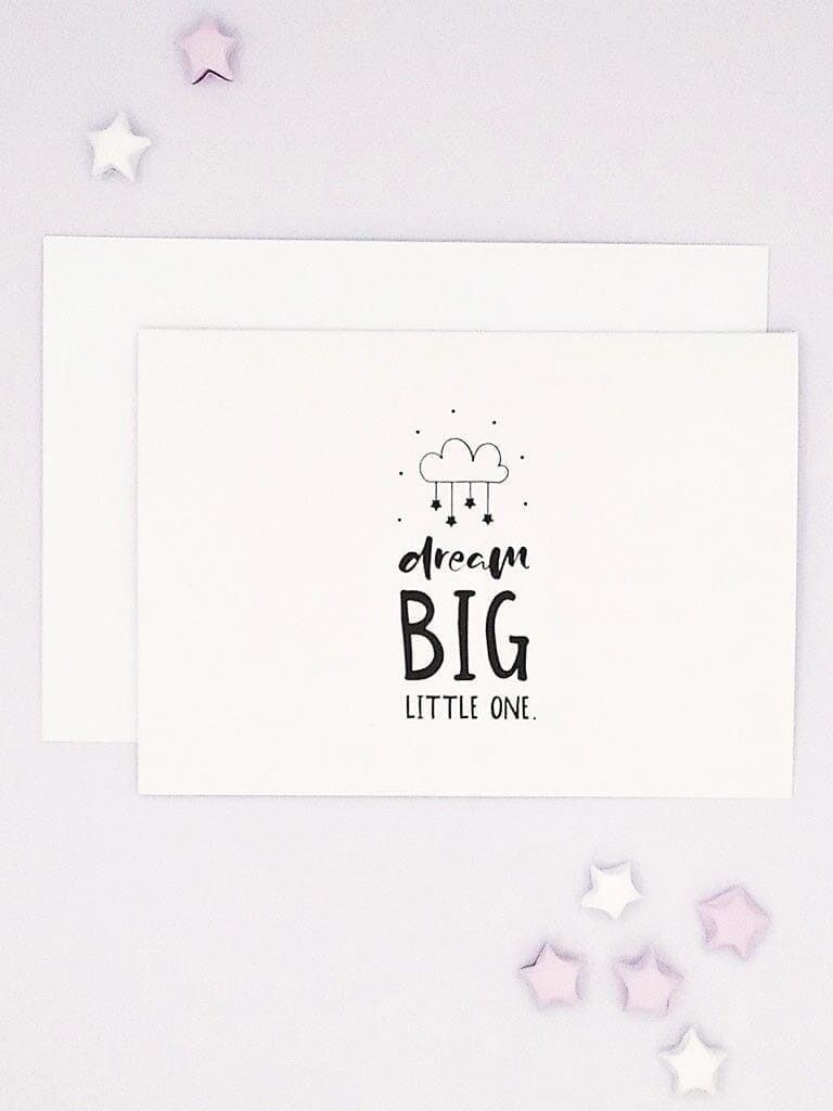 Cards & Message Cards & Gift Wrap Little Mouse Baby Clothing & Gifts Dream Big Little One