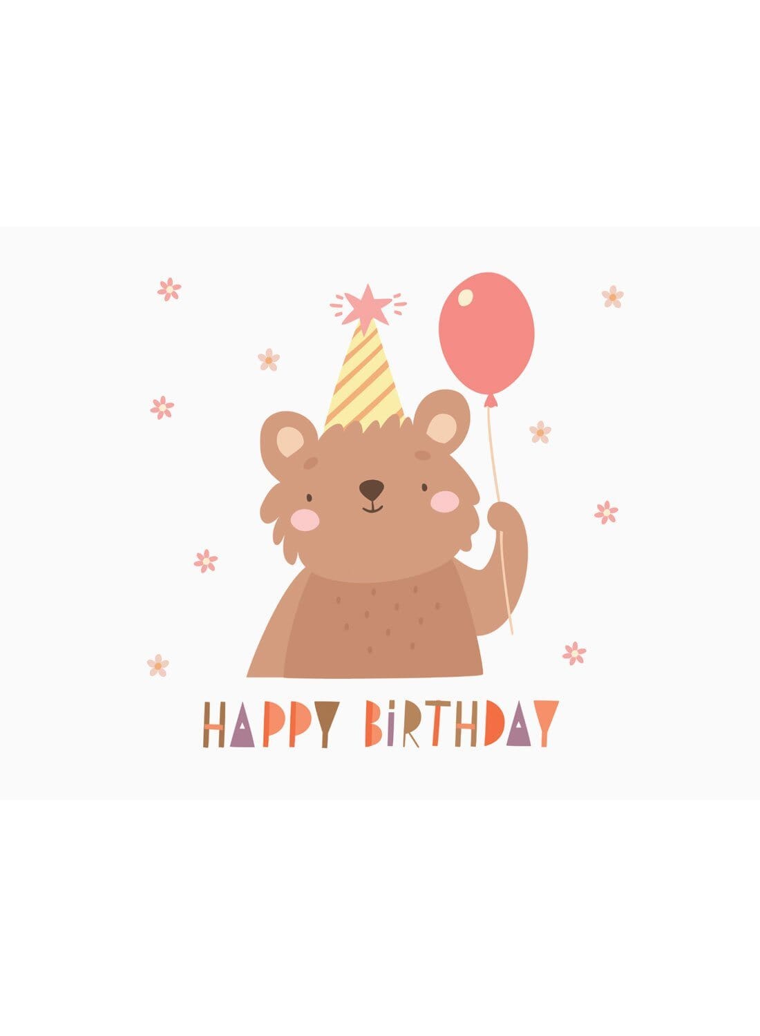 Cards & Message Cards & Gift Wrap Little Mouse Baby Clothing & Gifts Happy Birthday - Bear