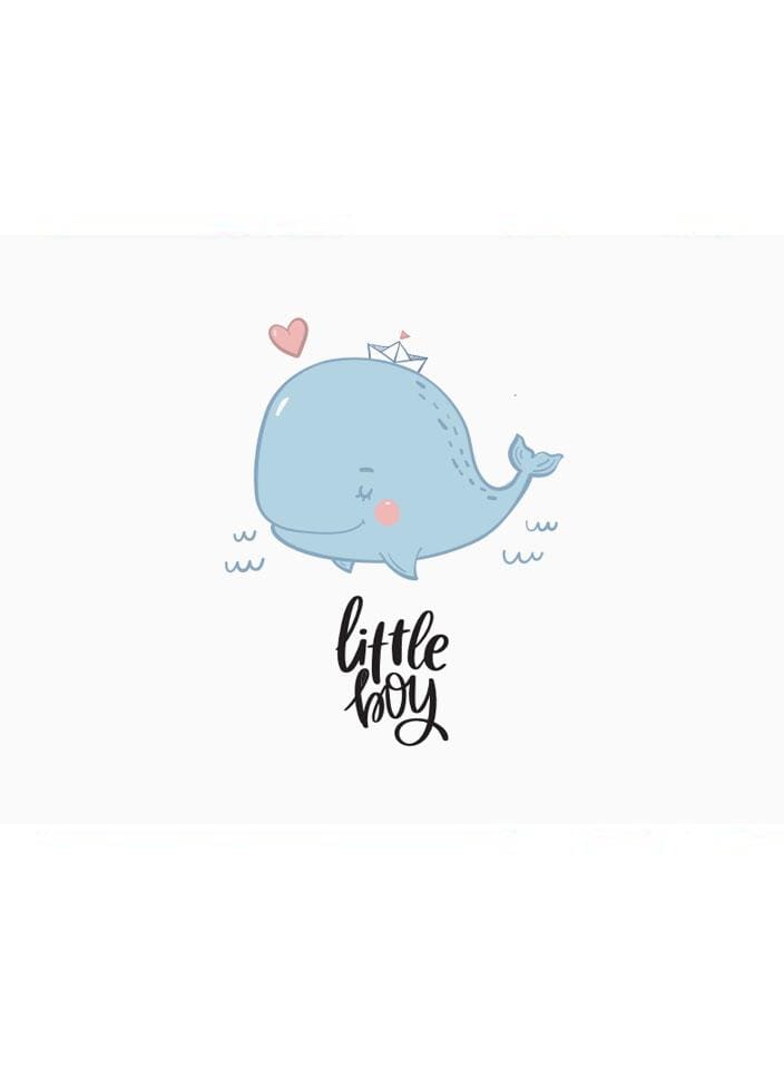 Cards & Message Cards & Gift Wrap Little Mouse Baby Clothing & Gifts Little Boy - Whale