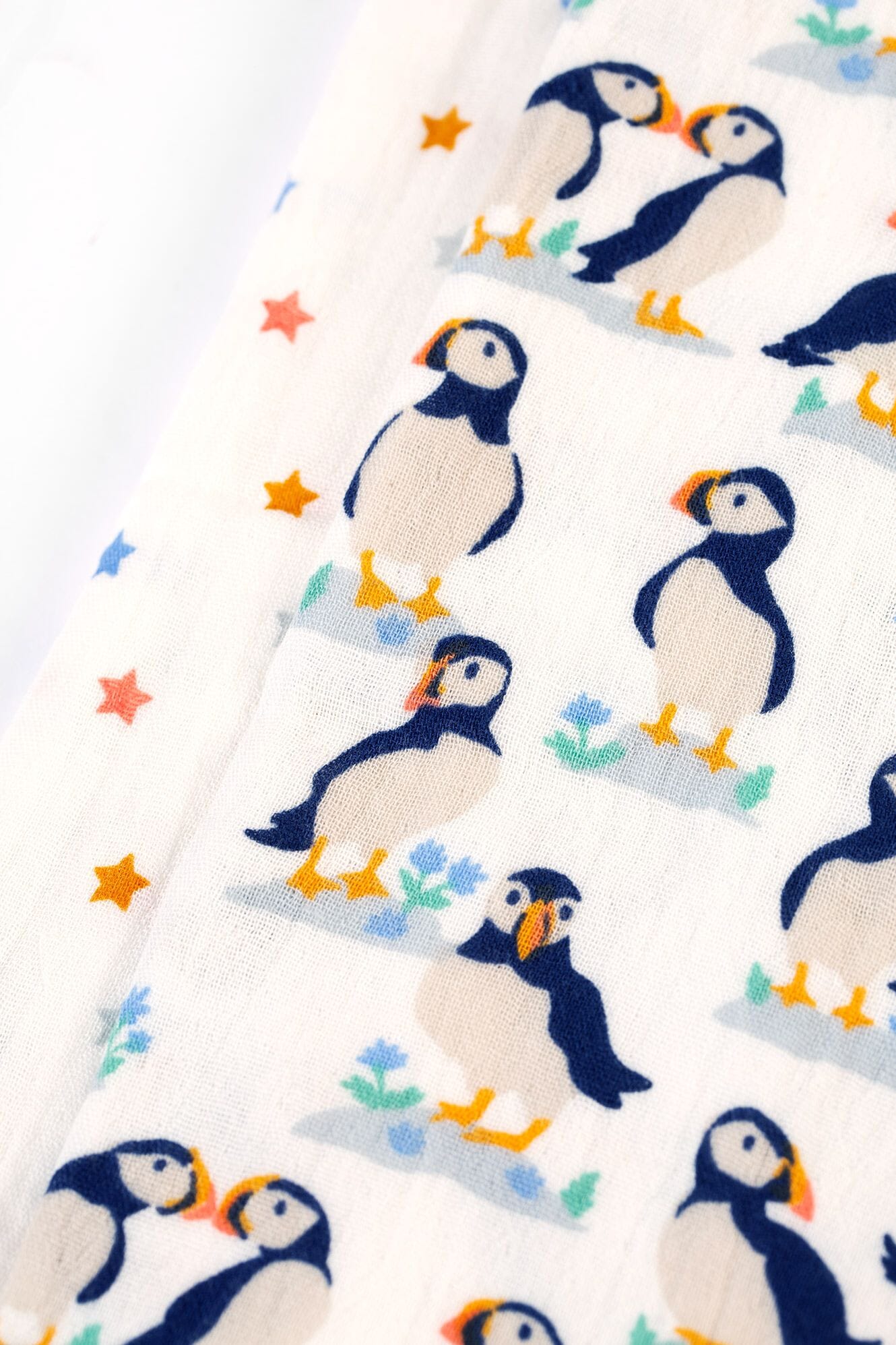 Organic Cotton Puffin Pals Muslin 2 Pack by Frugi Muslin Frugi