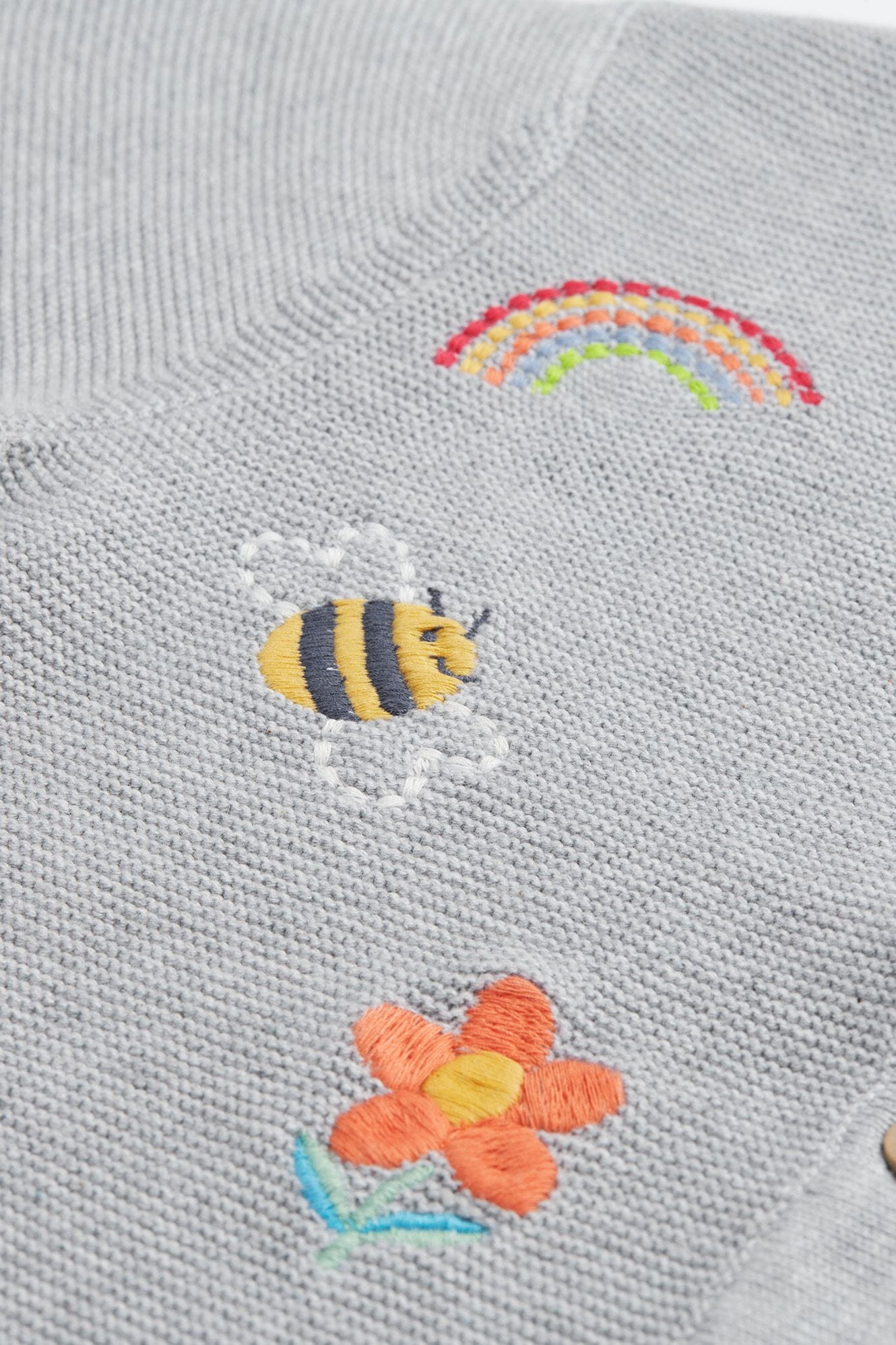 Frugi Organic Cotton Maia Embroidered Cardigan Cardigan / Jacket Frugi
