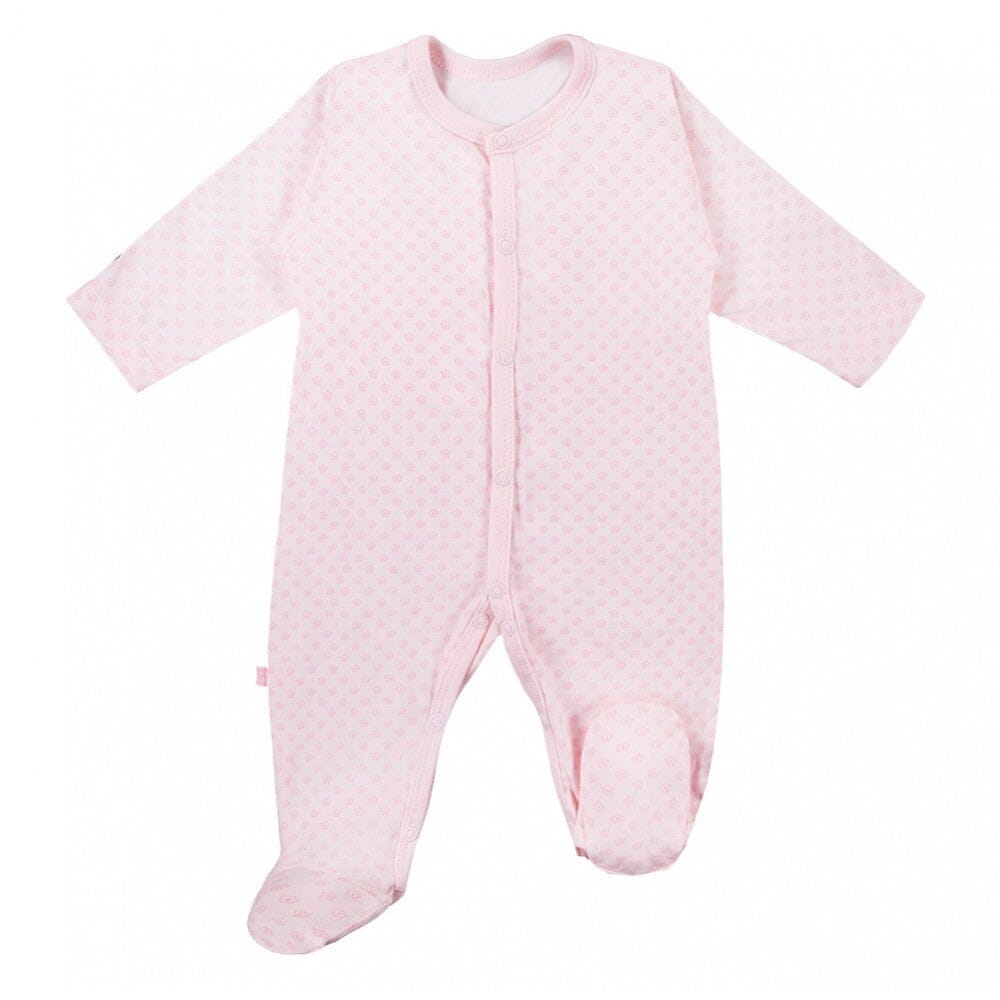 3 Pack Early Baby Footed Sleepsuits, Flowers - Pink Sleepsuit / Babygrow EEVI