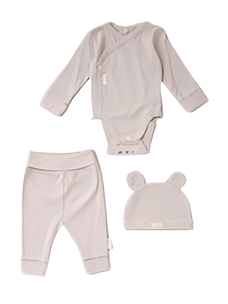 3 Piece Organic Baby Gift Set - Sand Set HomeGrown Baby