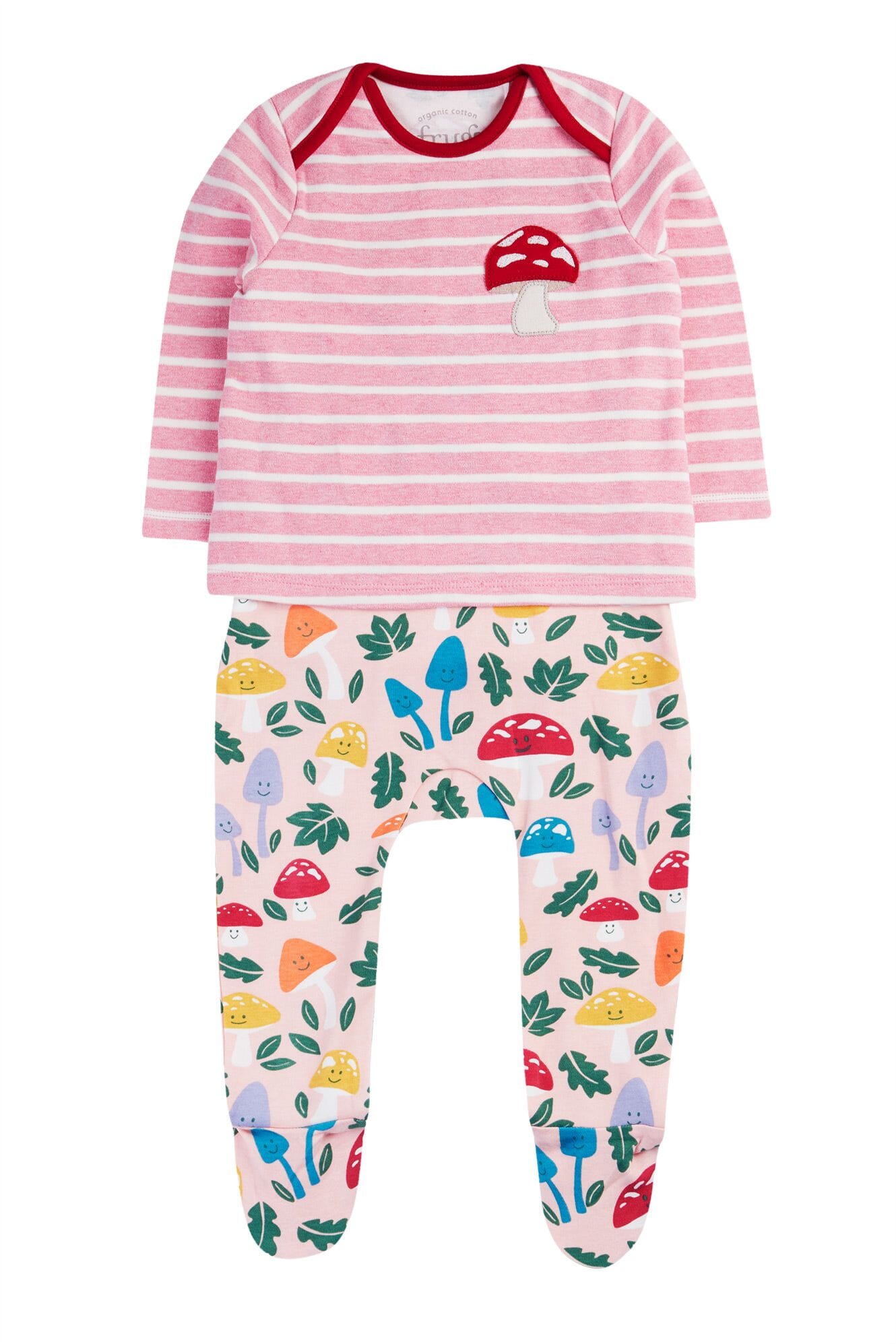 Frugi Organic Cotton Brooke Easy Dressing Babygrow Sleepsuit / Babygrow Frugi