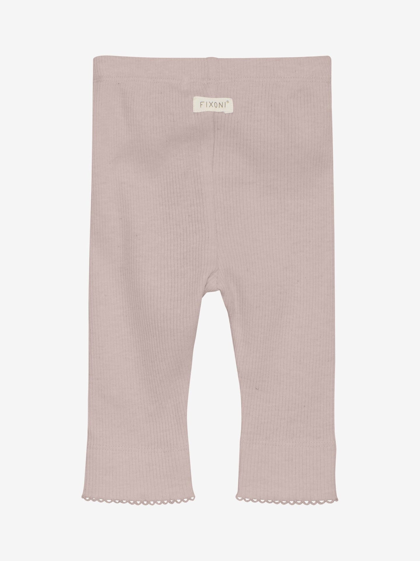 Pale Mauve Patterned Trousers Trousers / Leggings Fixoni