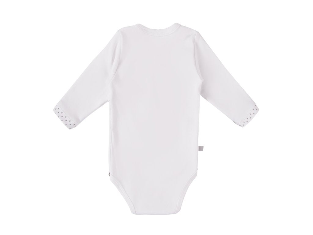 Early Baby Bodysuit, Embroidered Little Chick Design - White Bodysuit / Vest EEVI