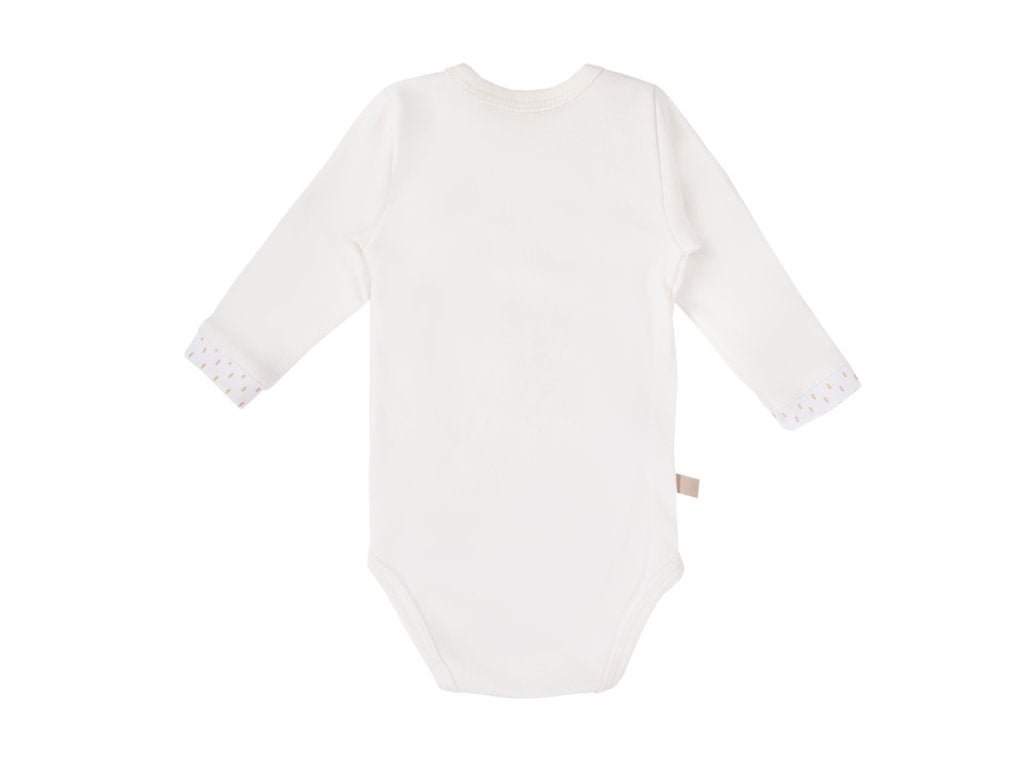Early Baby Bodysuit, Embroidered Puppy Design - Cream Bodysuit / Vest EEVI