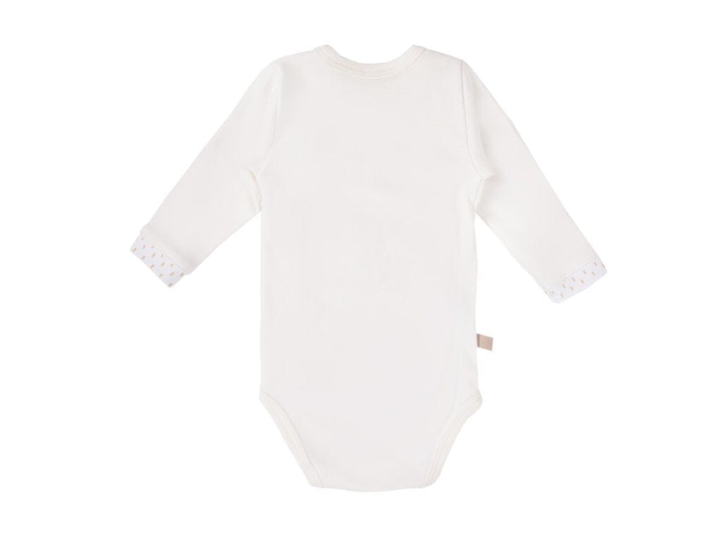 Early Baby Bodysuit, Embroidered Puppy Design - Cream Bodysuit / Vest EEVI