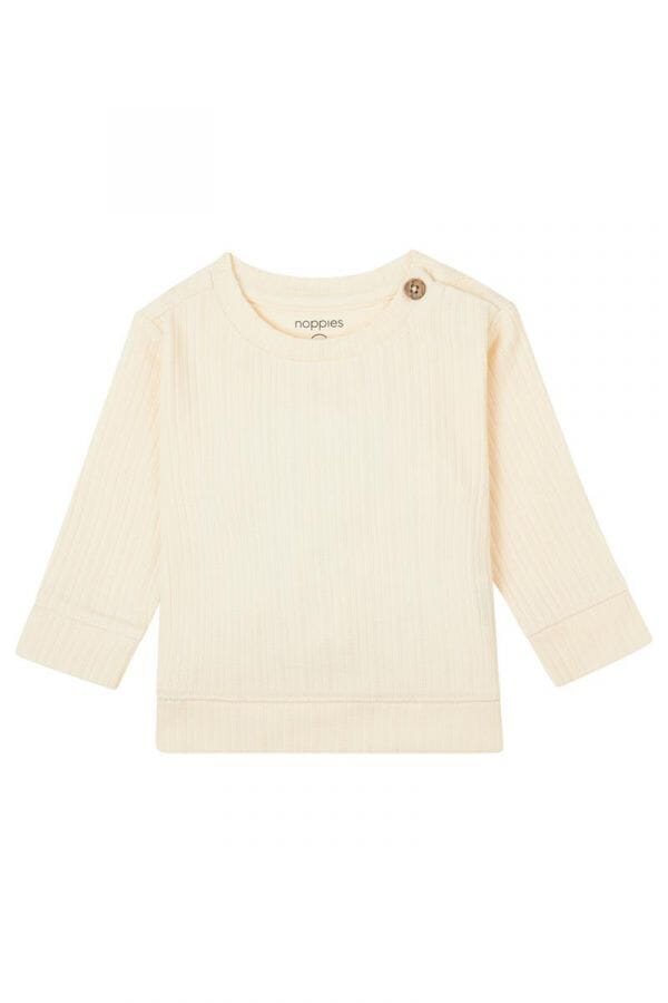 Long Sleeve Grimshaw Top - Buttercream (Tiny Baby Size, 4-7lb) Top / T-shirt Noppies