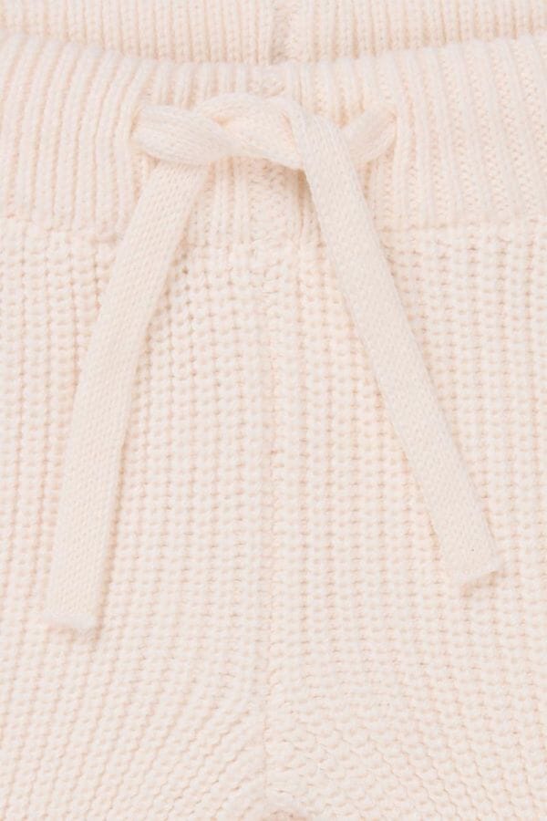 Antique White Knitted Trousers - Organic Cotton (4-7lb) Trousers / Leggings Noppies