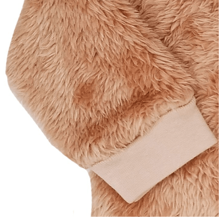 Brown Bear Fluffy Pramsuit Snowsuit / Pramsuit Little Lumps