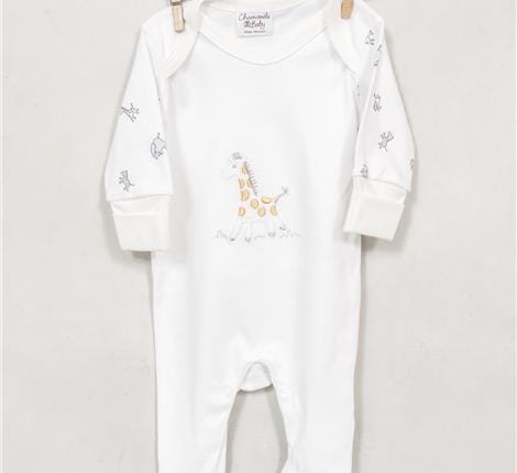 Giraffe Sleepsuit Sleepsuit / Babygrow Chamomile Baby