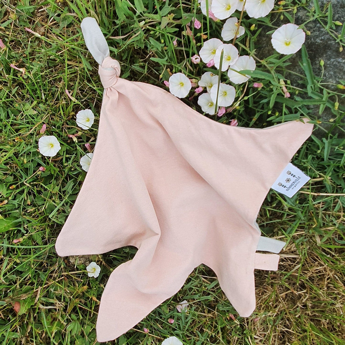 Dusky Pink & Grey Star Shaped Comforter: GOTS Comforter Summerville