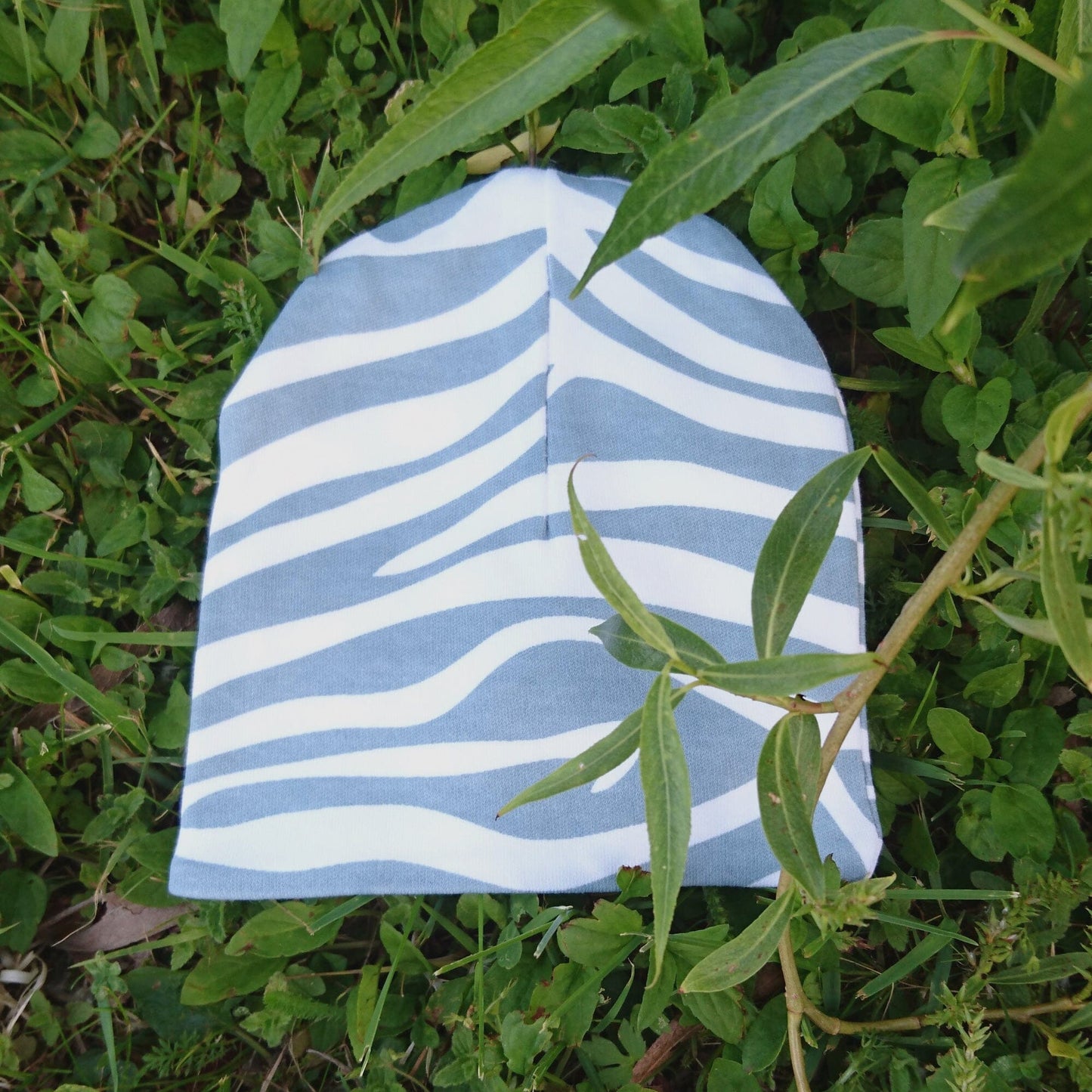 Organic Premature Baby Hat - Teal Animal Print Hat Summerville
