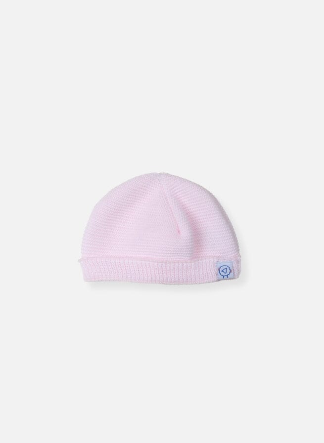 Cotton Knitted Hat - Soft Pink Hat La Manufacture de Layette