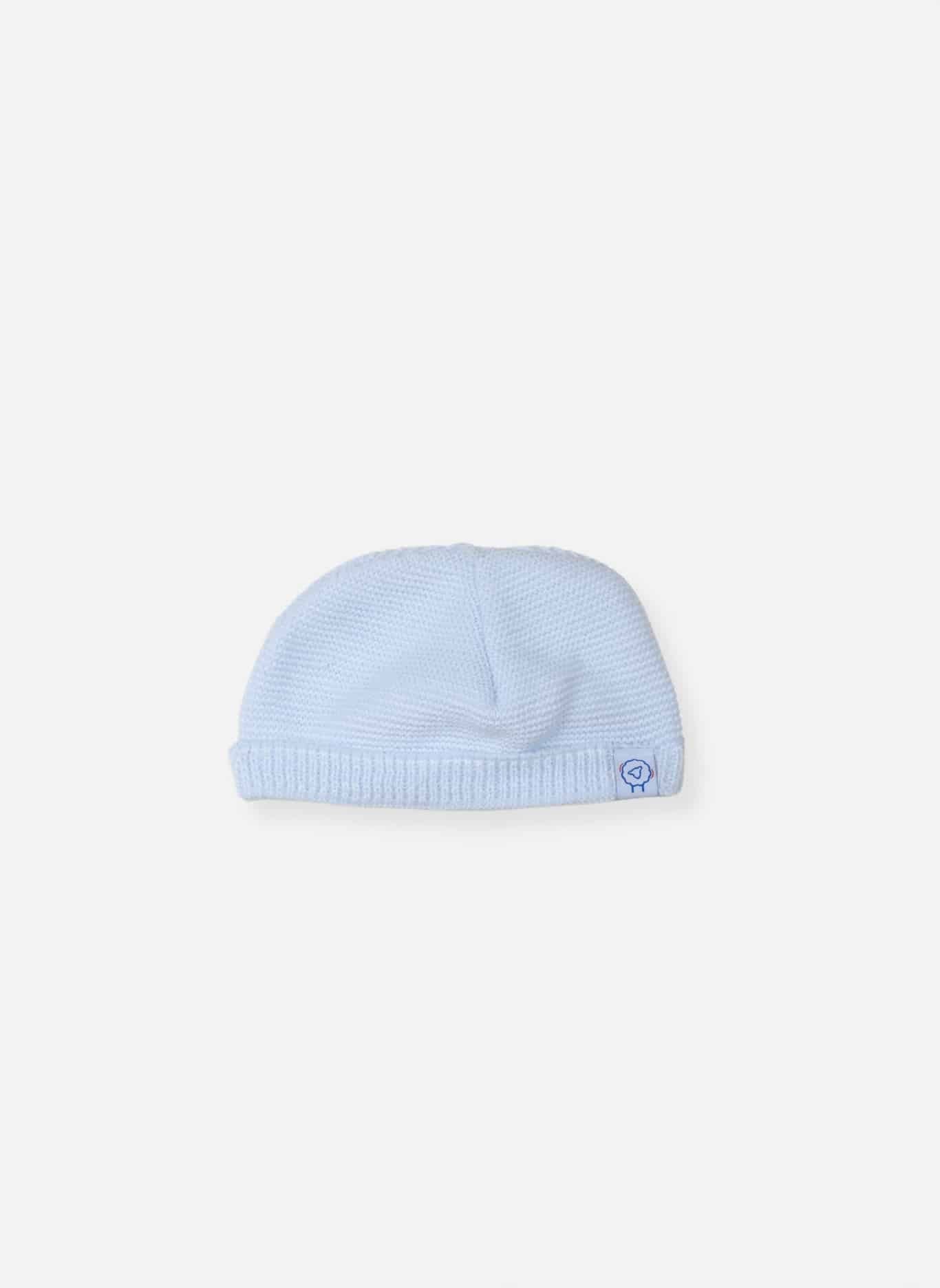 Cotton Knitted Hat - Baby Blue Hat La Manufacture de Layette