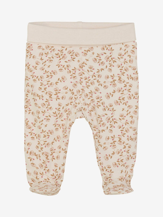 Organic Cotton Floral Footed Trousers Trousers / Leggings Fixoni