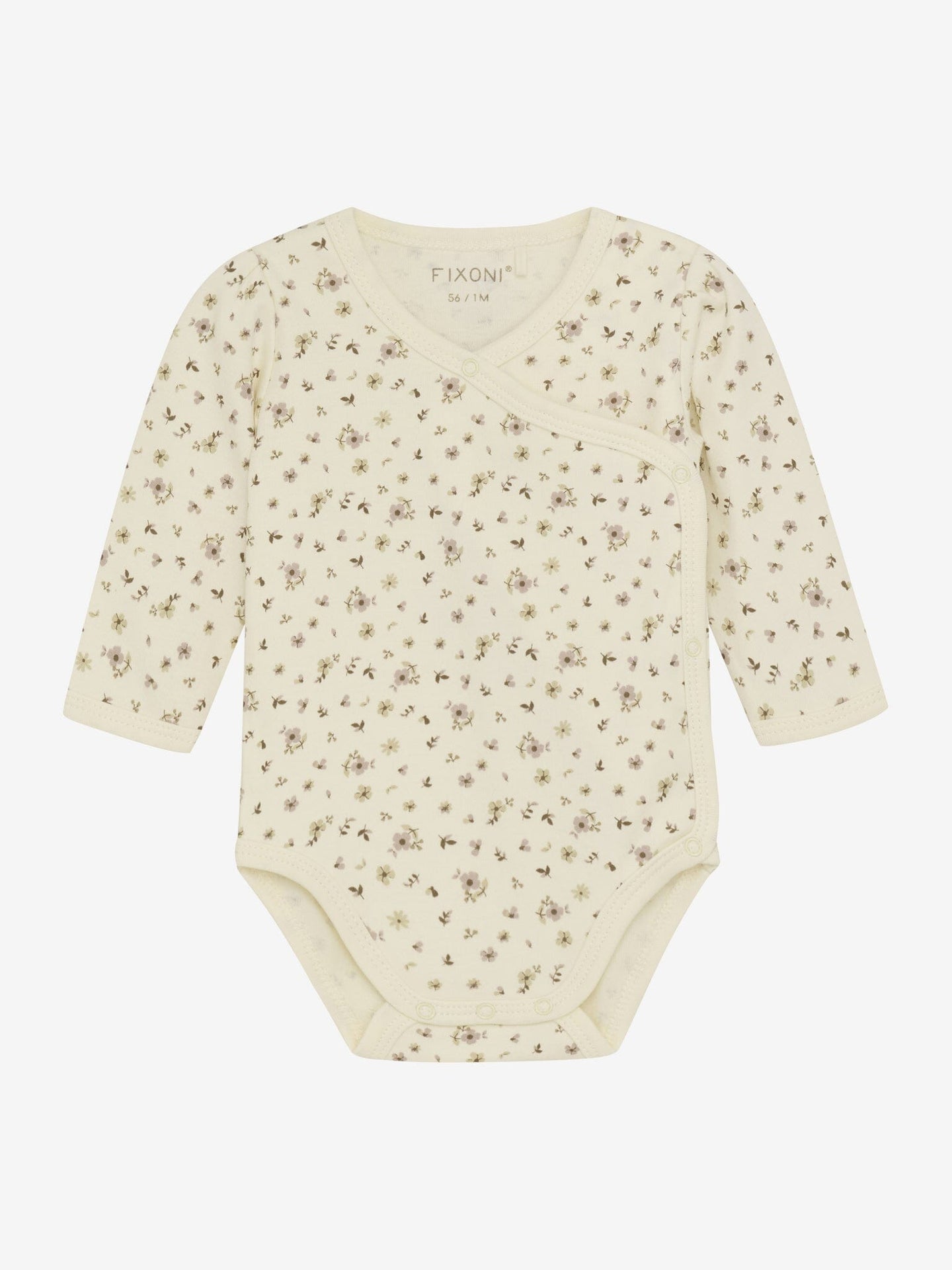 Organic Cotton Ditsy Floral Long Sleeve Bodysuit Bodysuit / Vest Fixoni