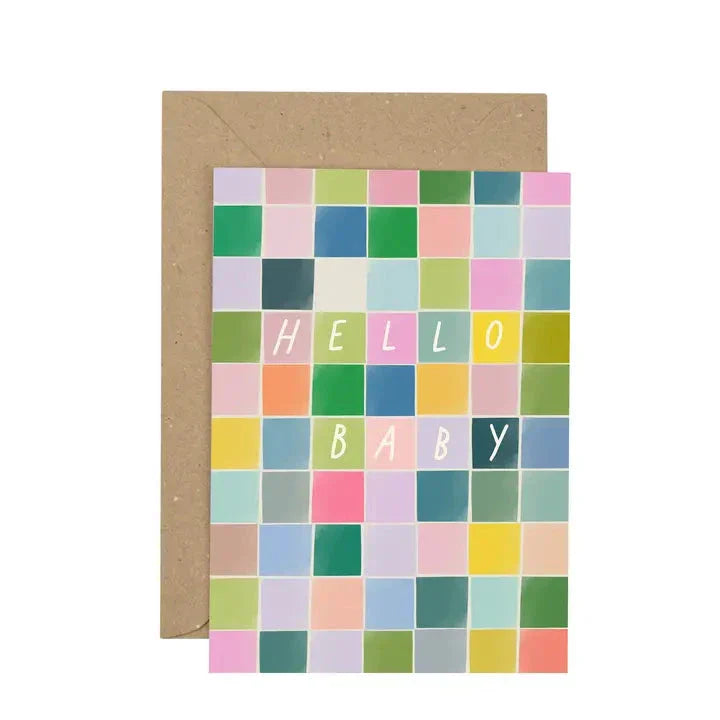 Cards & Message Cards & Gift Wrap Little Mouse Baby Clothing & Gifts Hello Baby Squares Card