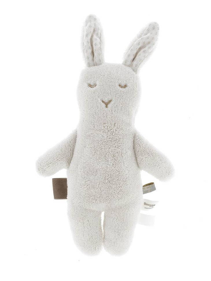 Snoozebaby Organic Plush Toy Rabbit - Stone Rattle Snoozebaby
