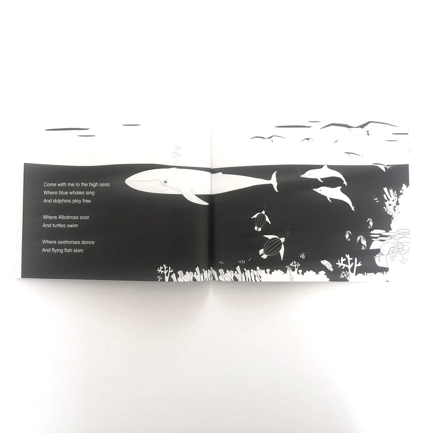 High Contrast Baby Book - Come Explore With Me Book The Little Black & White Book Project