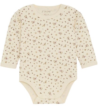 Dusky Pink Flowery Organic Cotton Dungarees & Bodysuit Outfit Fixoni
