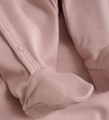Dusky Pink Flowery Organic Cotton Dungarees & Bodysuit Outfit Fixoni