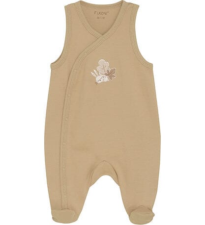 Bunny and Leaf Organic Cotton Dungarees & Bodysuit Outfit Fixoni