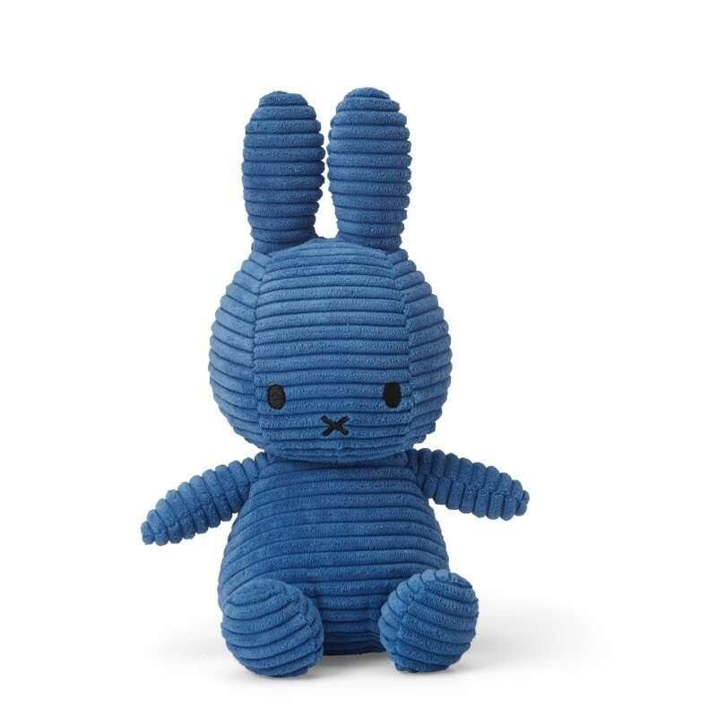 Miffy Corduroy Plush Toy - Cobalt Blue Toy Miffy