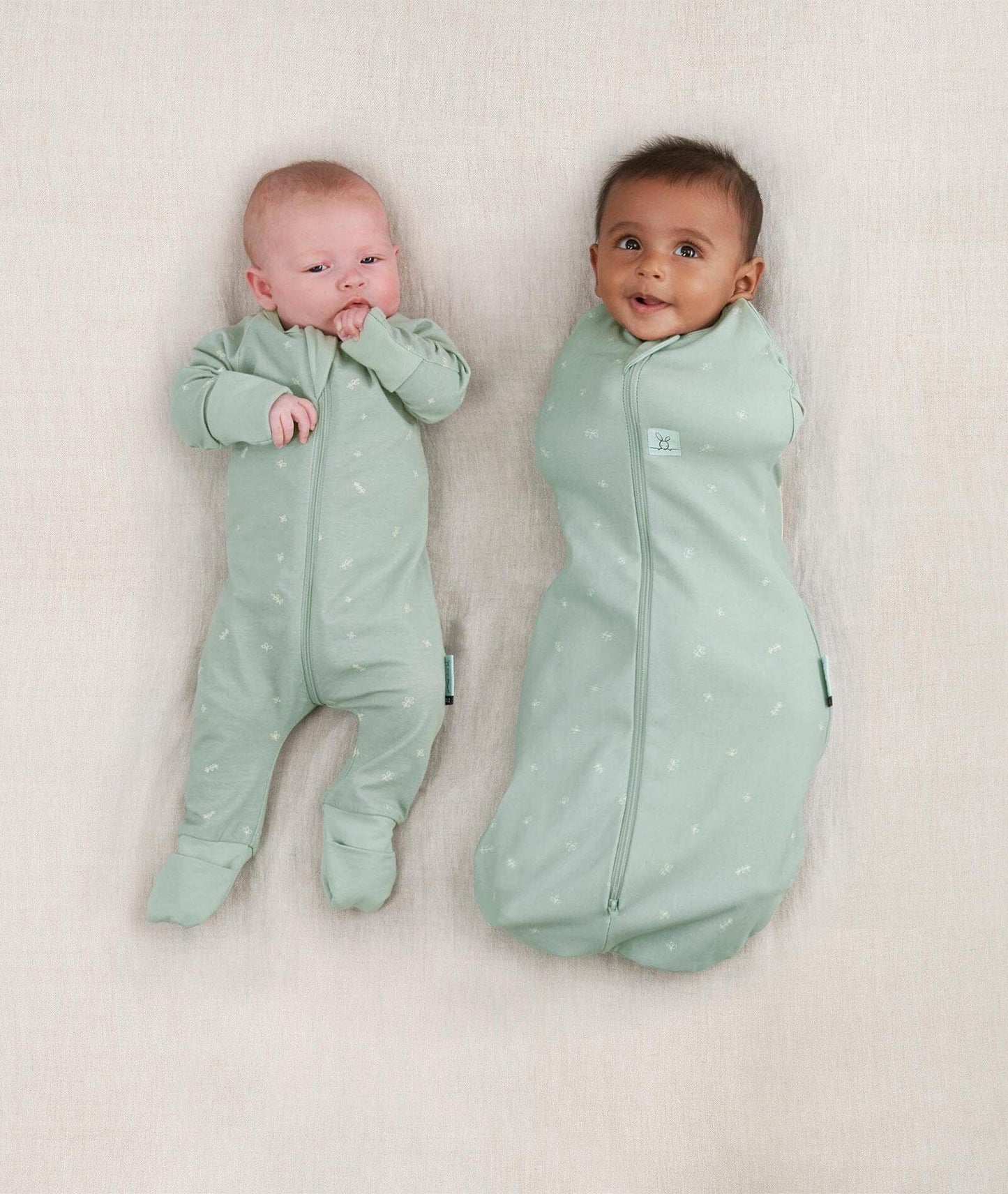 Ergopouch - Organic All Year Cocoon Swaddle Bag -Sage -1 Tog Sleeping Bag ErgoPouch - Australia