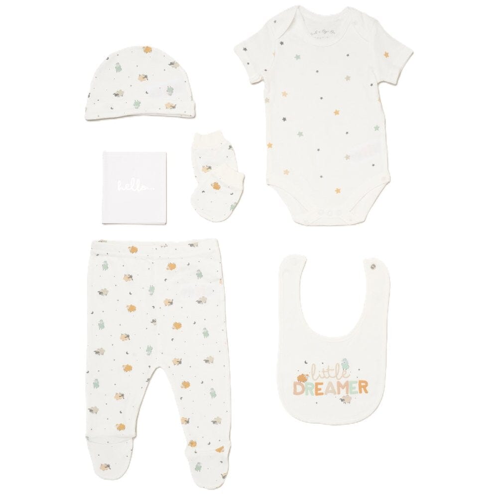 Little Dreamer layette gift set, packaged and ready to gift