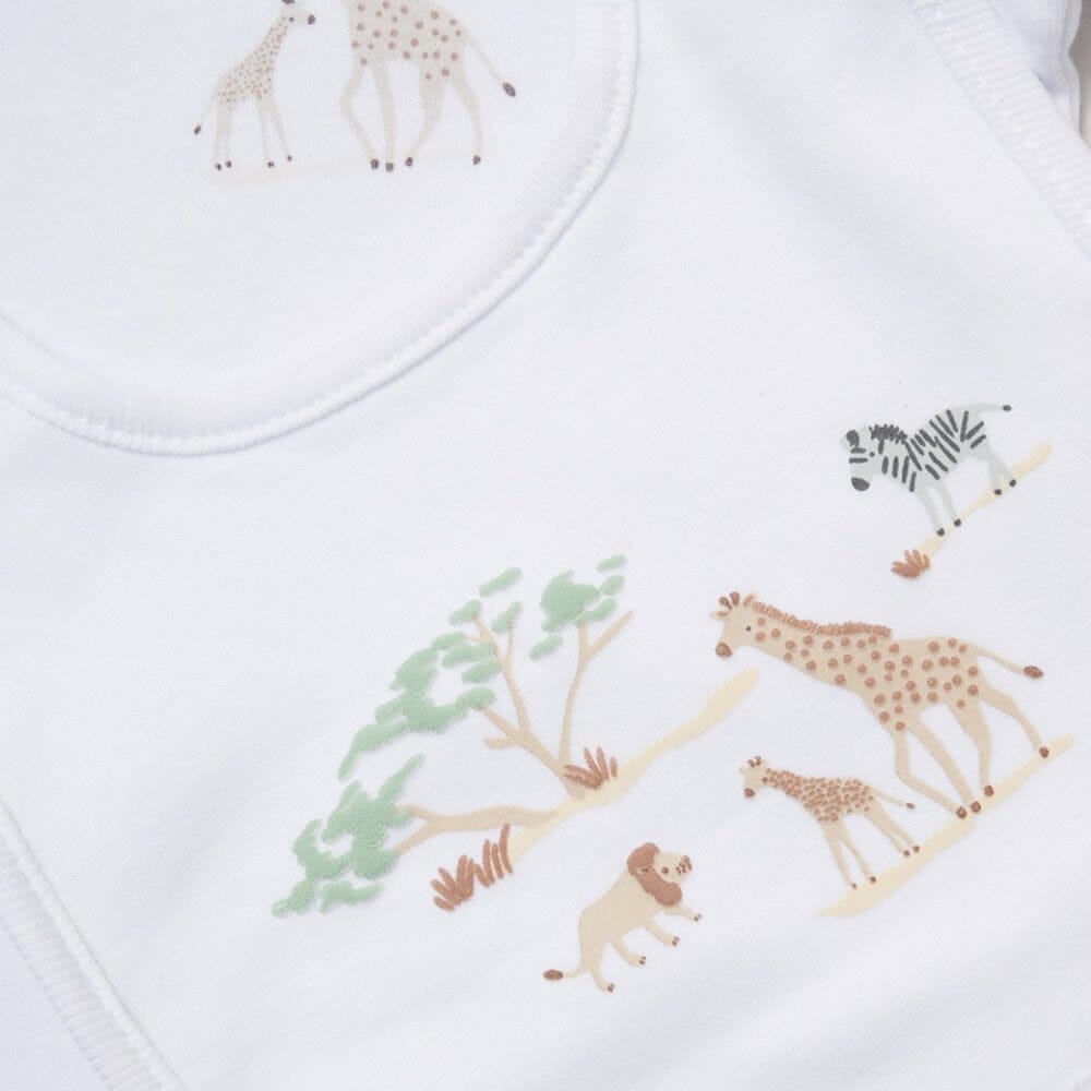 Soft Safari layette gift set contents laid flat
