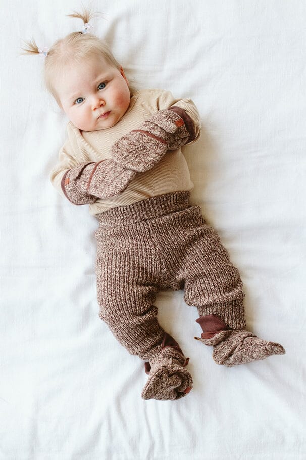 Stay-On Scratch Mittens, Knit Mitts, Bark Scratch Mitts Goumikids