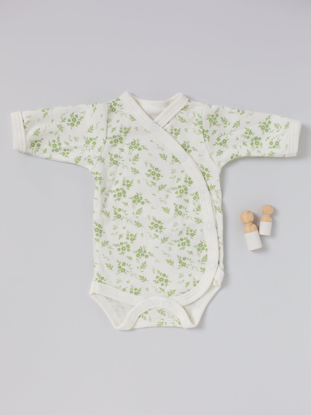 Bodysuit, Apple Floral, Premium 100% Organic Cotton Bodysuit / Vest Tiny & Small