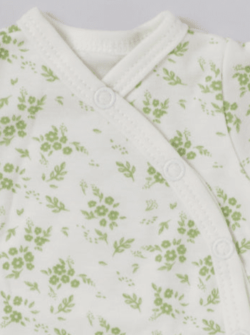 Bodysuit, Apple Floral, Premium 100% Organic Cotton Bodysuit / Vest Tiny & Small