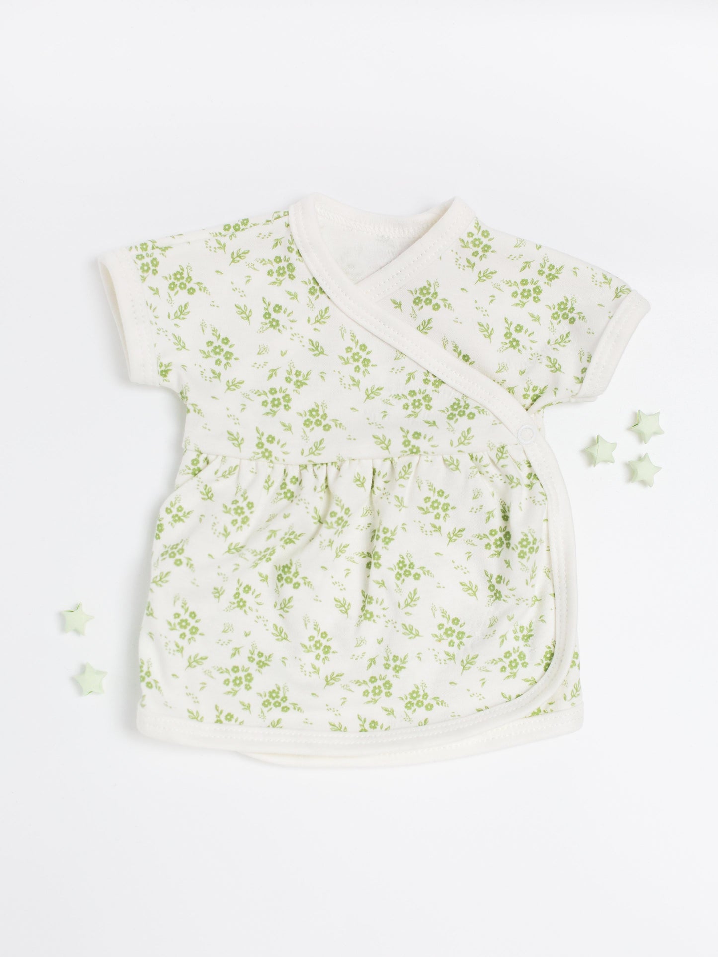 Dress, Apple Floral, Premium 100% Organic Cotton Dress Tiny & Small