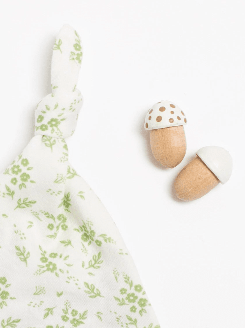 Knotted Hat, Apple Floral, Premium 100% Organic Cotton Hat Tiny & Small