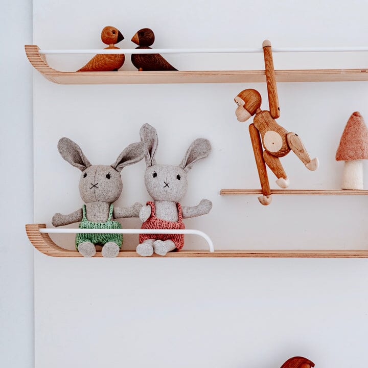 Agatha Rabbit, Designer Soft Toy Toy And the little dog laughed