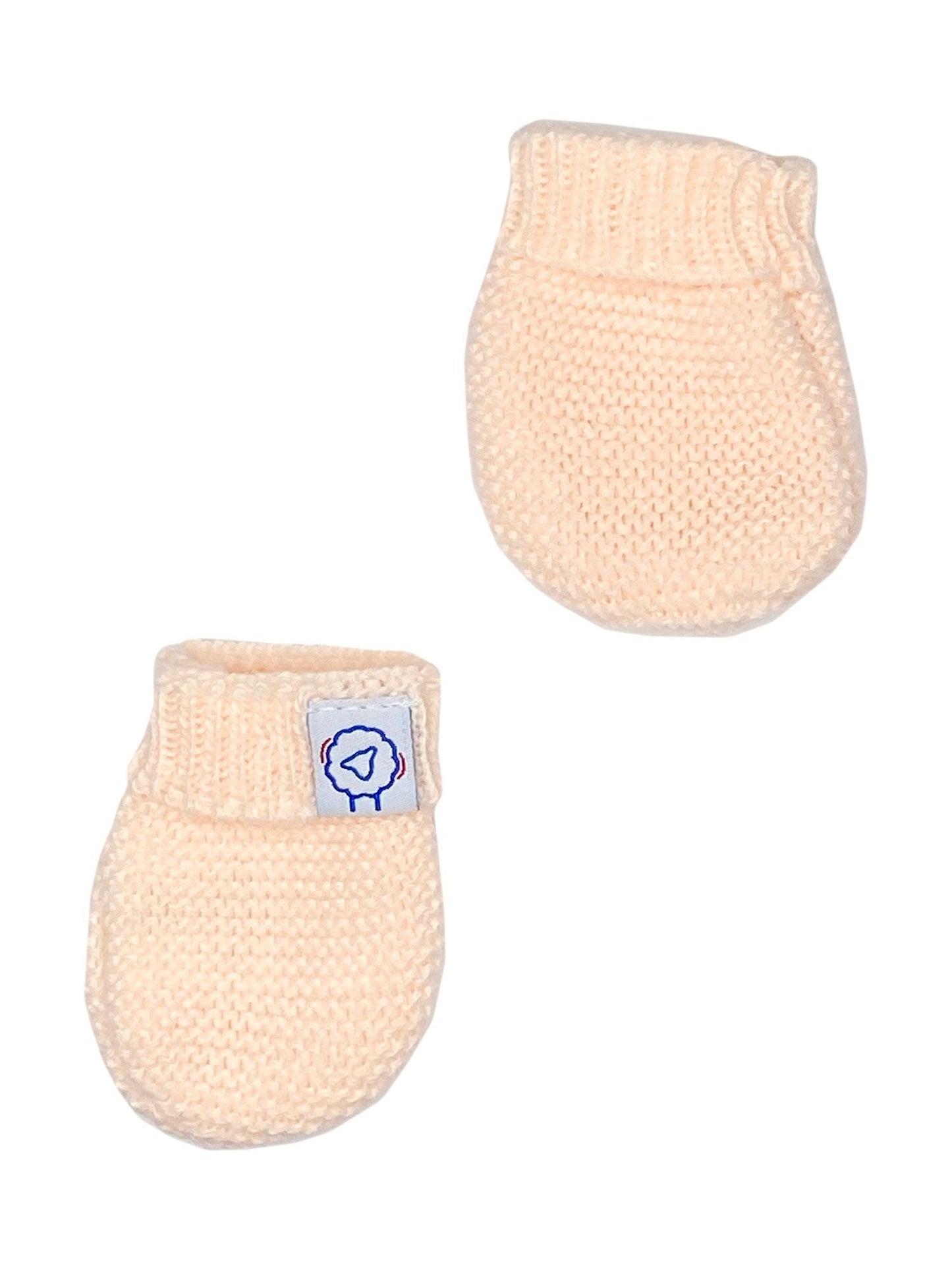 Peach Pink Knitted Gloves/Mittens Mittens La Manufacture de Layette