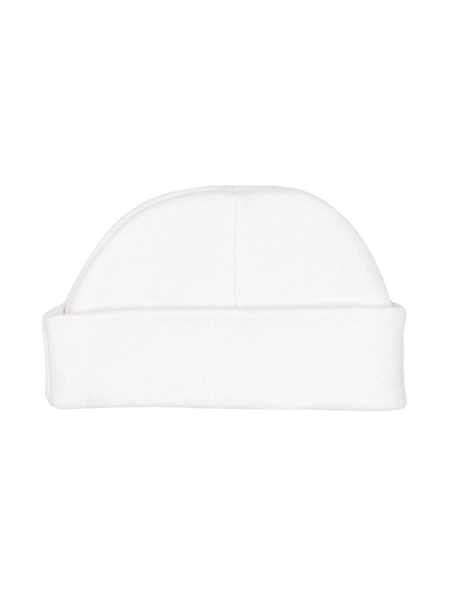 White Round Premature Baby Hat Hat Soft Touch