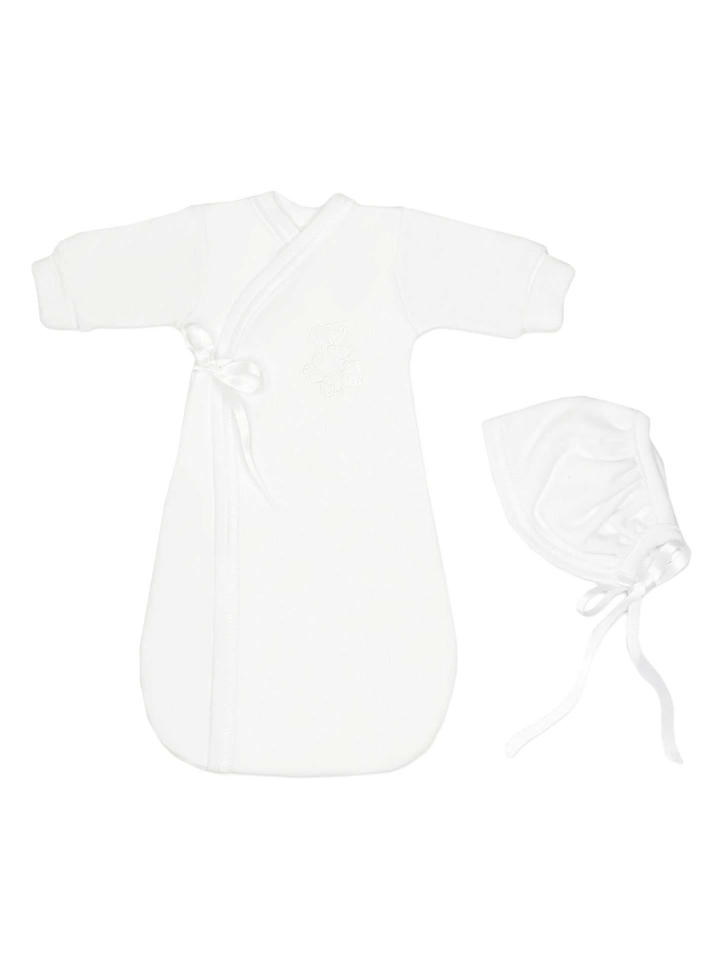 Baby Funeral Gown, White Bereavement gown Itty Bitty Baby Clothing