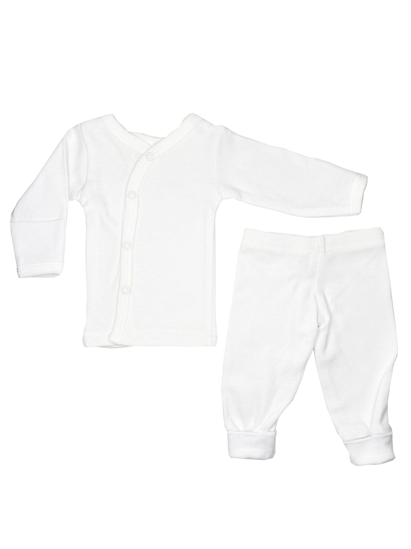 Classic White 4 piece set - Vest, Top, Trousers & Hat Outift Soft Touch