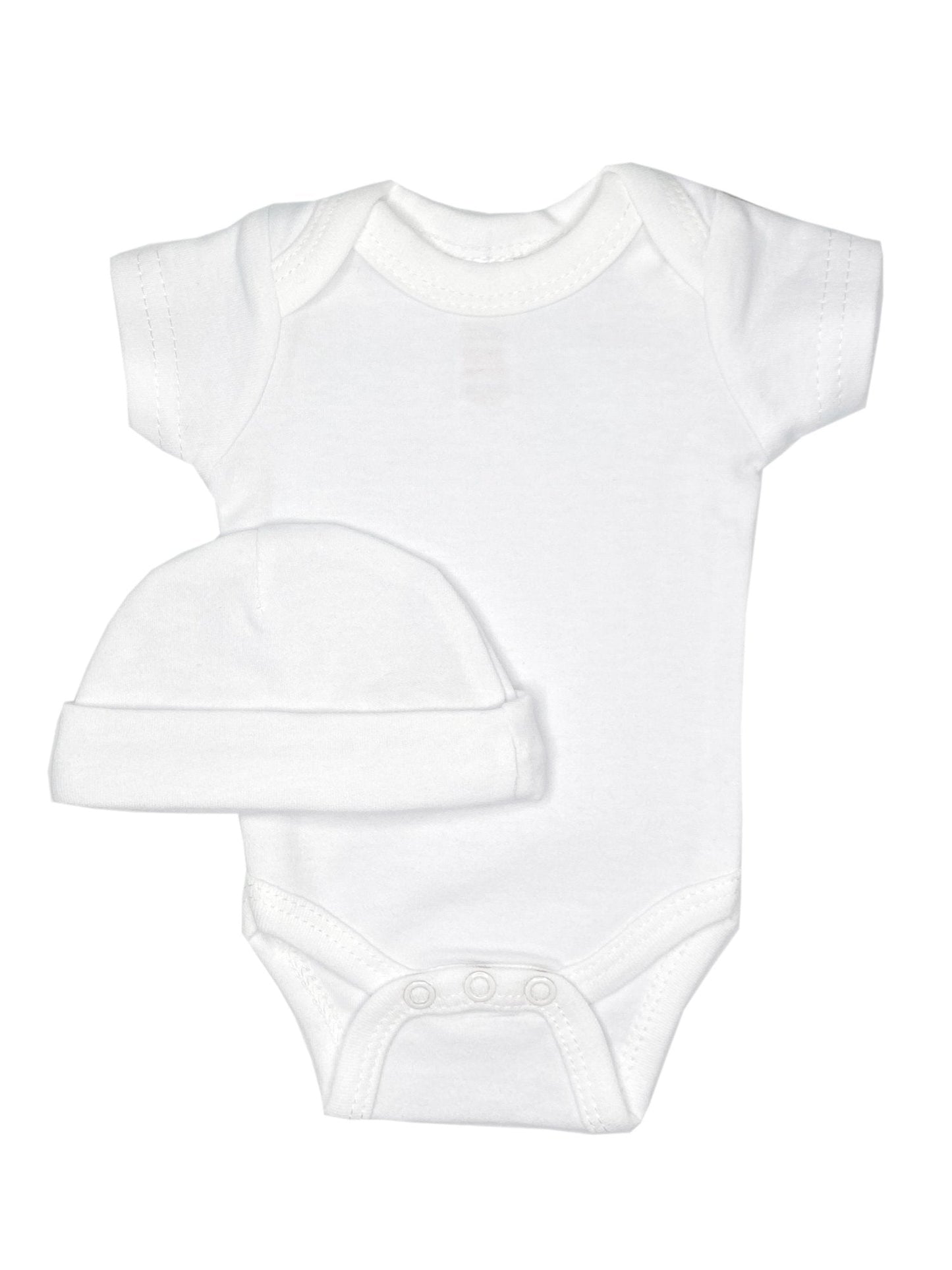 Classic White 4 piece set - Vest, Top, Trousers & Hat Outift Soft Touch